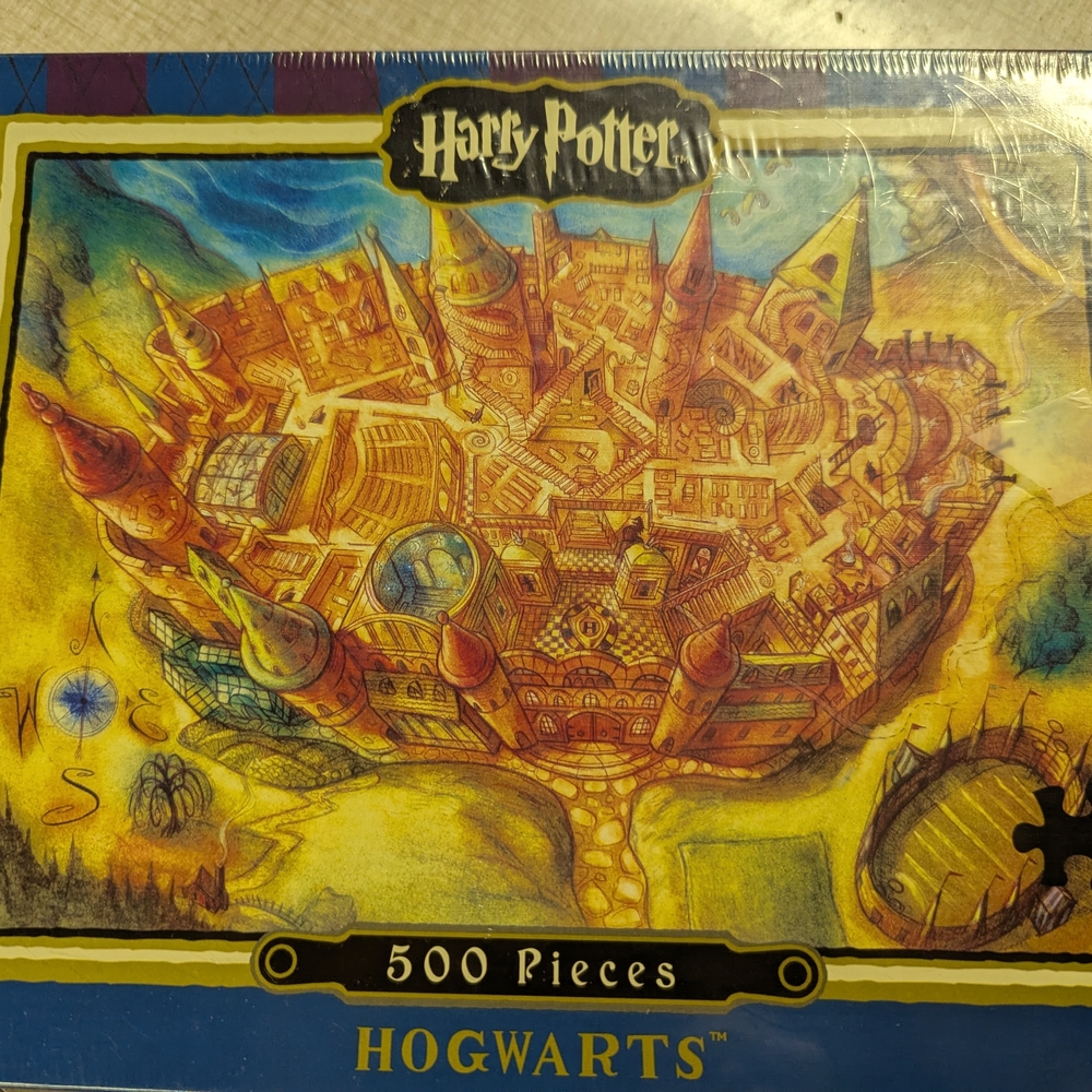 Harry Potter Hogwarts 500 Piece Puzzle *New & Sealed* Wizarding World Christmas